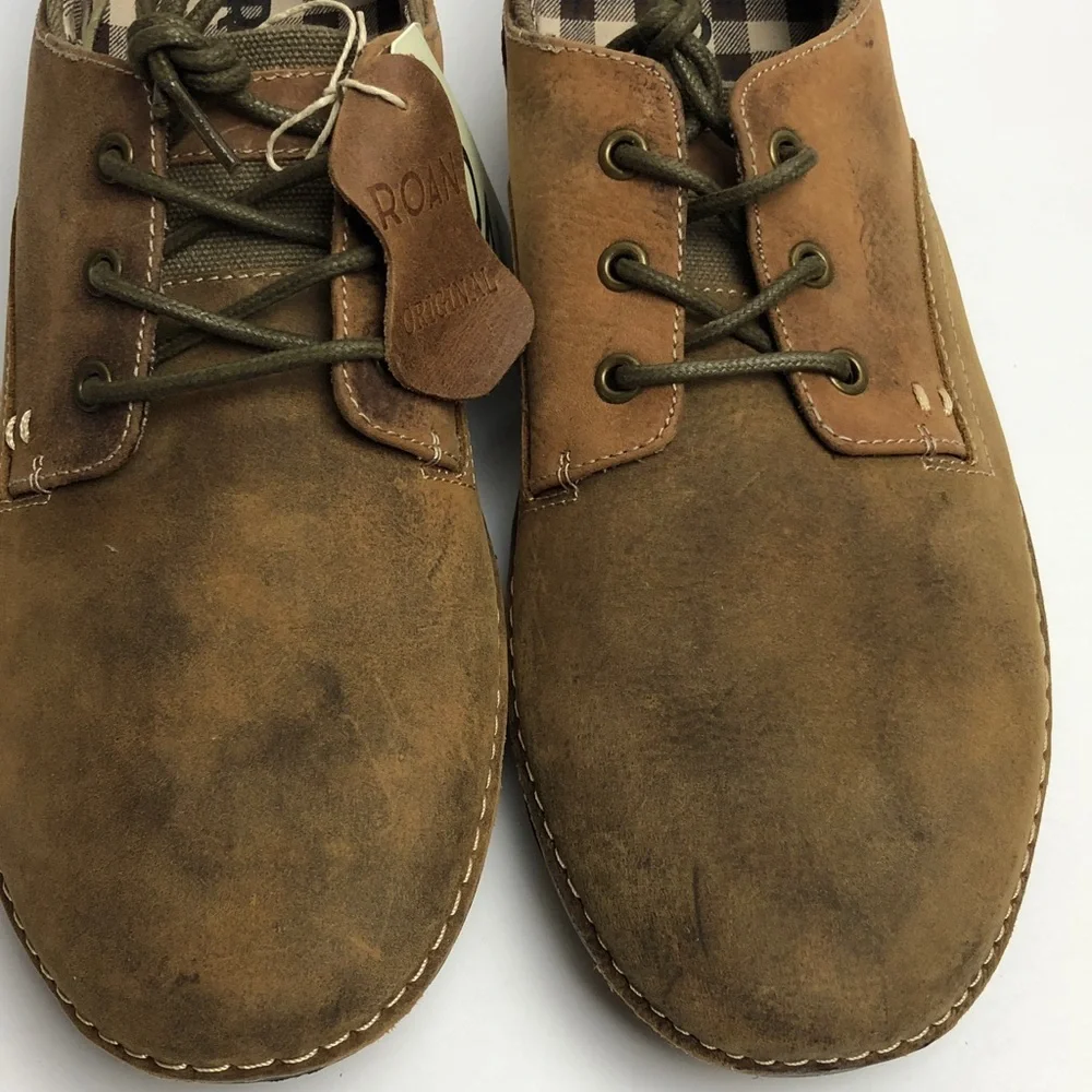 Roan by BedStu Arlo shoes size 9.5 Tan Greenland Brown Leather Oxfords